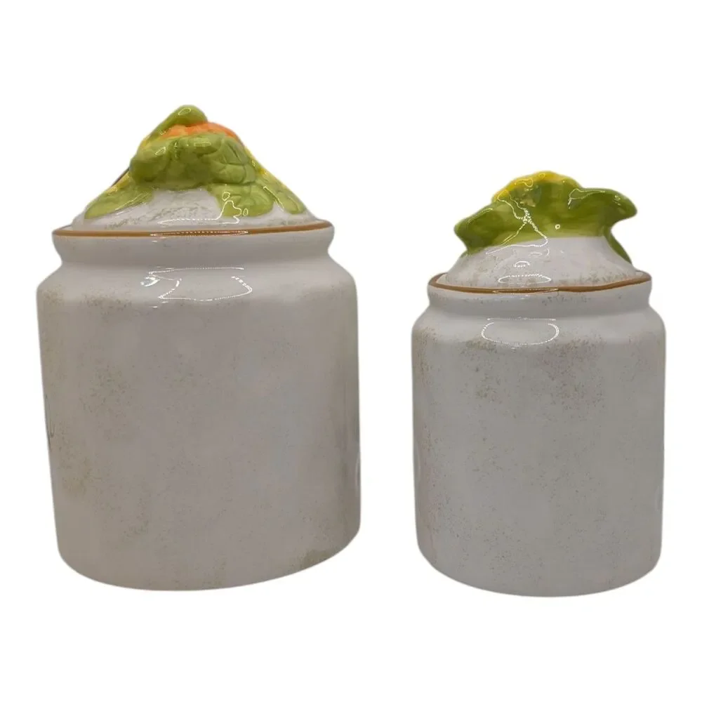 Spectrum Designz Farmwood Valley Fall Harvest Canister Set Sunflowers Pumpkins
